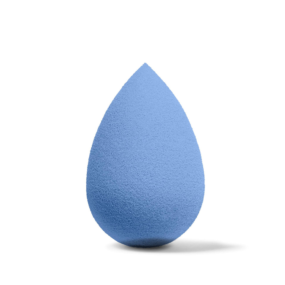 Beautyblender Denim makeup sponge for flawless blending and soft, skin-like texture.