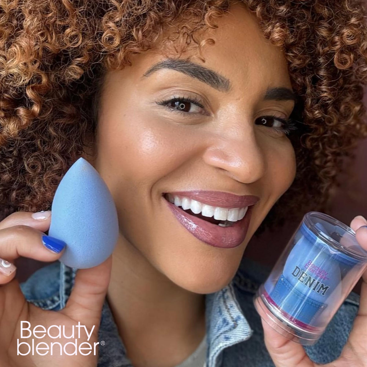 Beautyblender Denim streak-free finish with professional-looking results.