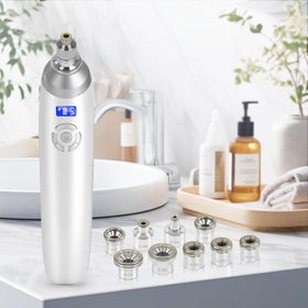 Beautycity device in bathroom mirror after a soothing session.