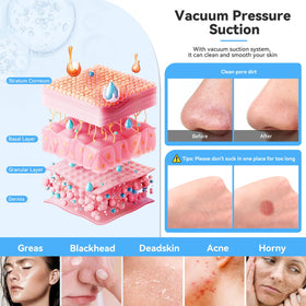 Beautycity nine-heads diamond set close-up for versatile facial and body use.