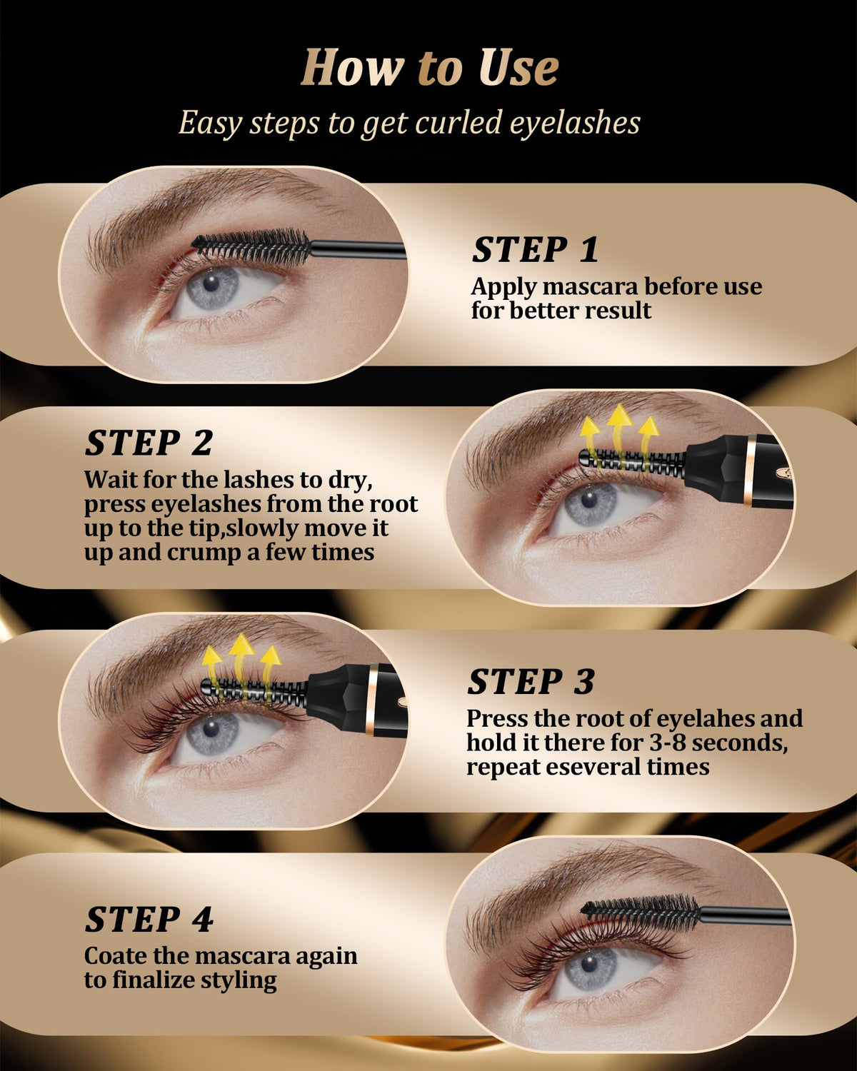 BeautyCurls auto-off feature helps safe, worry-free use.