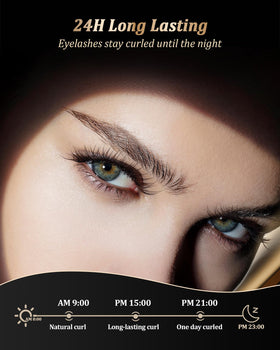 BeautyCurls curler head with anti-burn comb ensures safe shaping.
