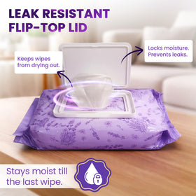 BeautyFrizz Lavender Face Wipes travel pack ideal for gym or travel refresh.