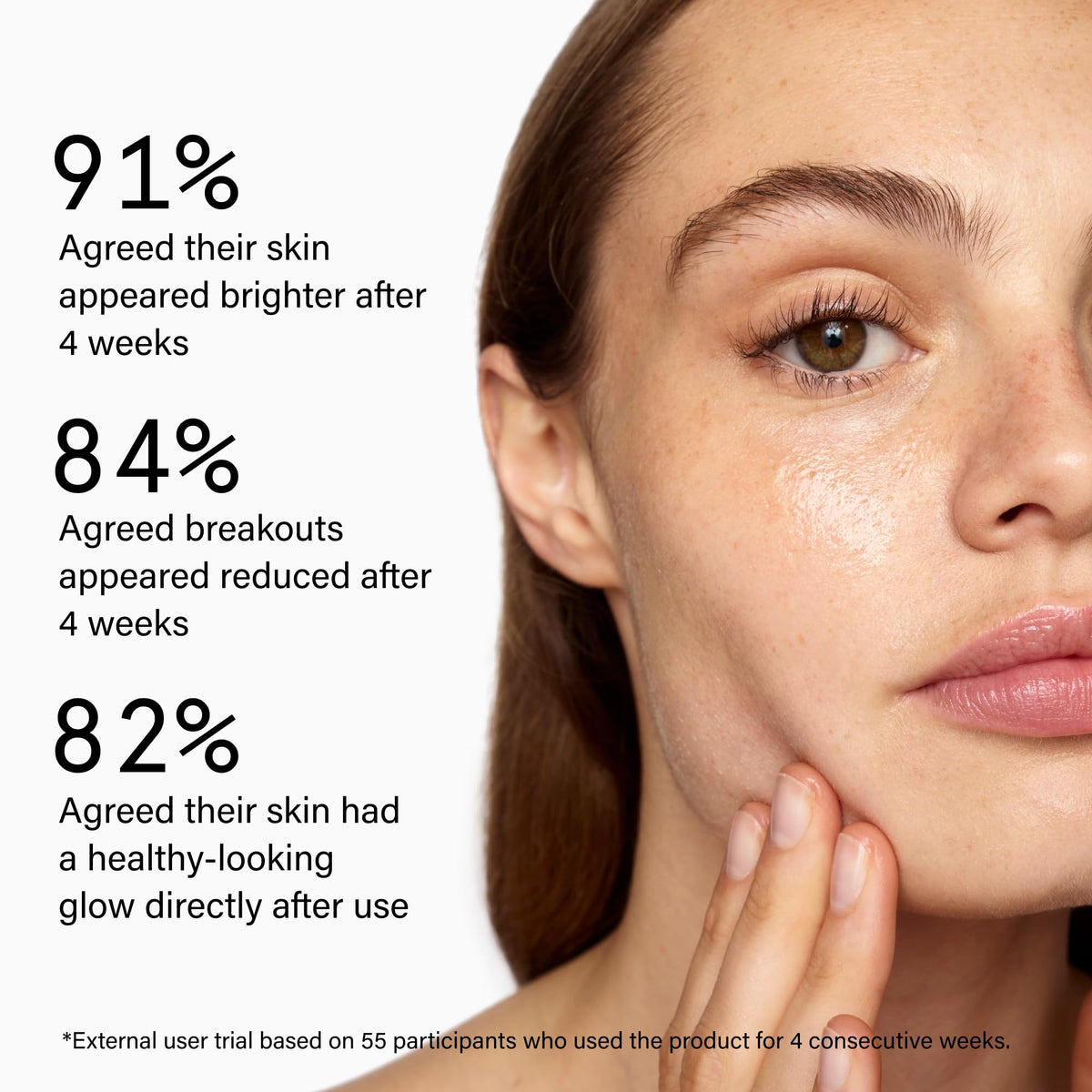Beauty Pie Superdrops close-up on ingredients with oxygeskin highlight for renewed radiance