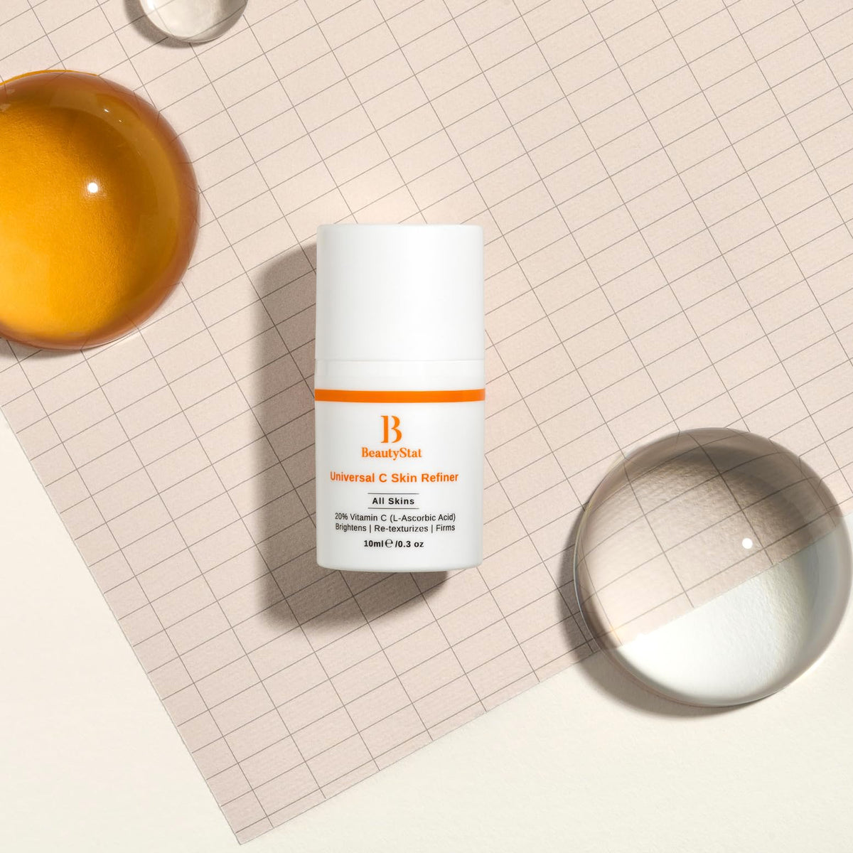 BeautyStat Universal C Skin Refiner packaging front featuring travel-friendly design