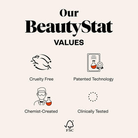 BeautyStat fragrance-free formula ensures gentle cleansing for sensitive or reactive skin.