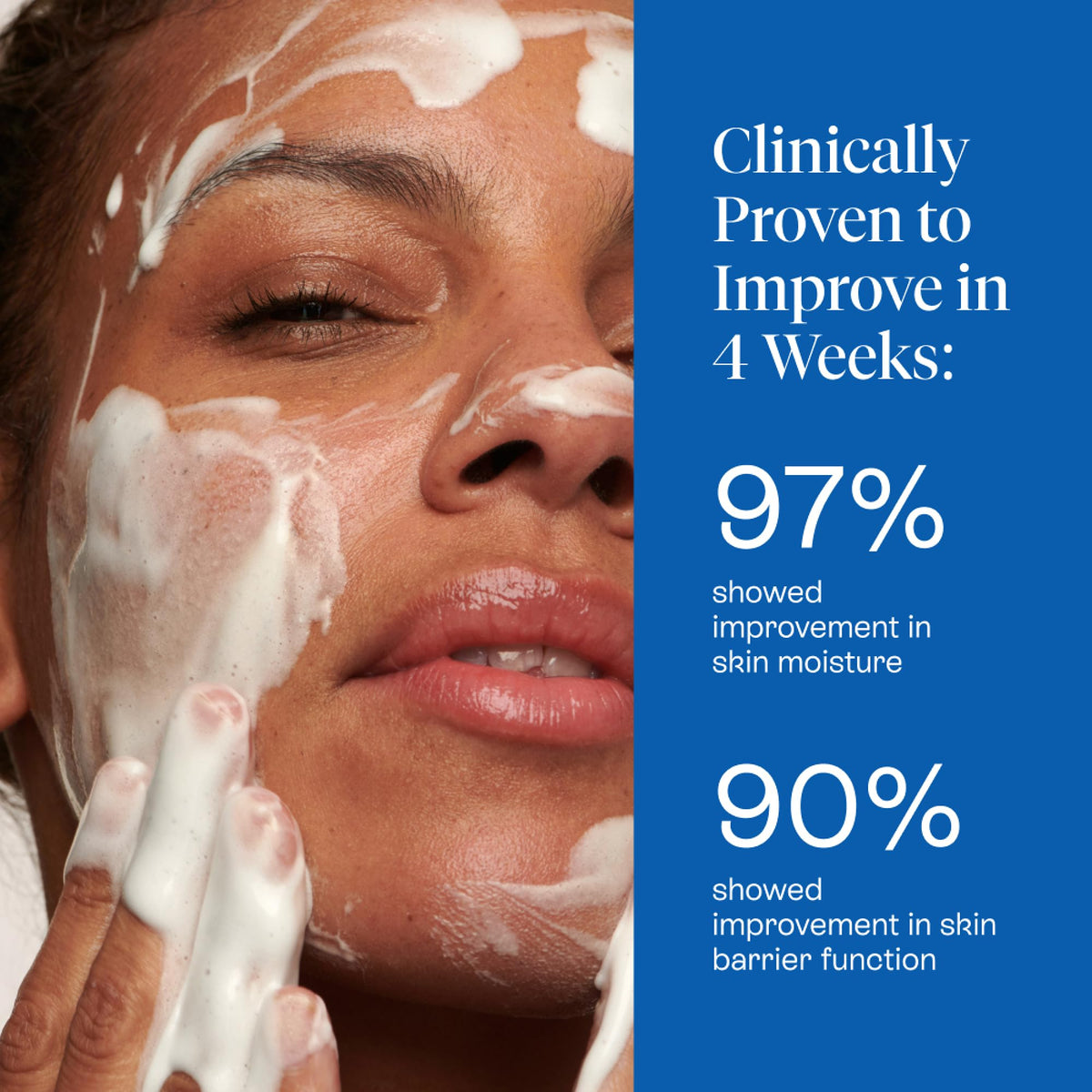 BeautyStat ingredients image highlighting squalane and mild coconut surfactants for hydration.