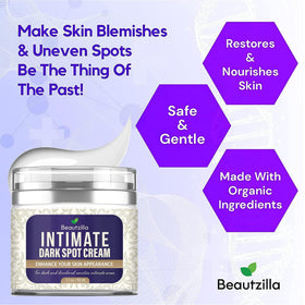 Cream texture on skin from Beautzilla showing smooth application and hydration