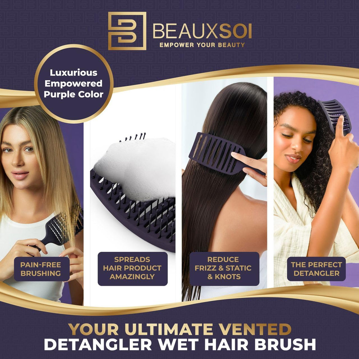 BEAUXSOI suitable for all hair types, including straight, curly, thick or fine hair