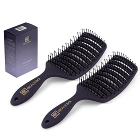 BEAUXSOI vented brush for faster blow-drying and smoother hair