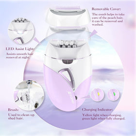 BEAUZMO epilator compact and travel-friendly design.