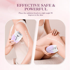 BEAUZMO epilator USB charging enables cordless use on the go.