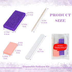 Bebbtiy individually wrapped pedicure kit promotes hygiene and safety