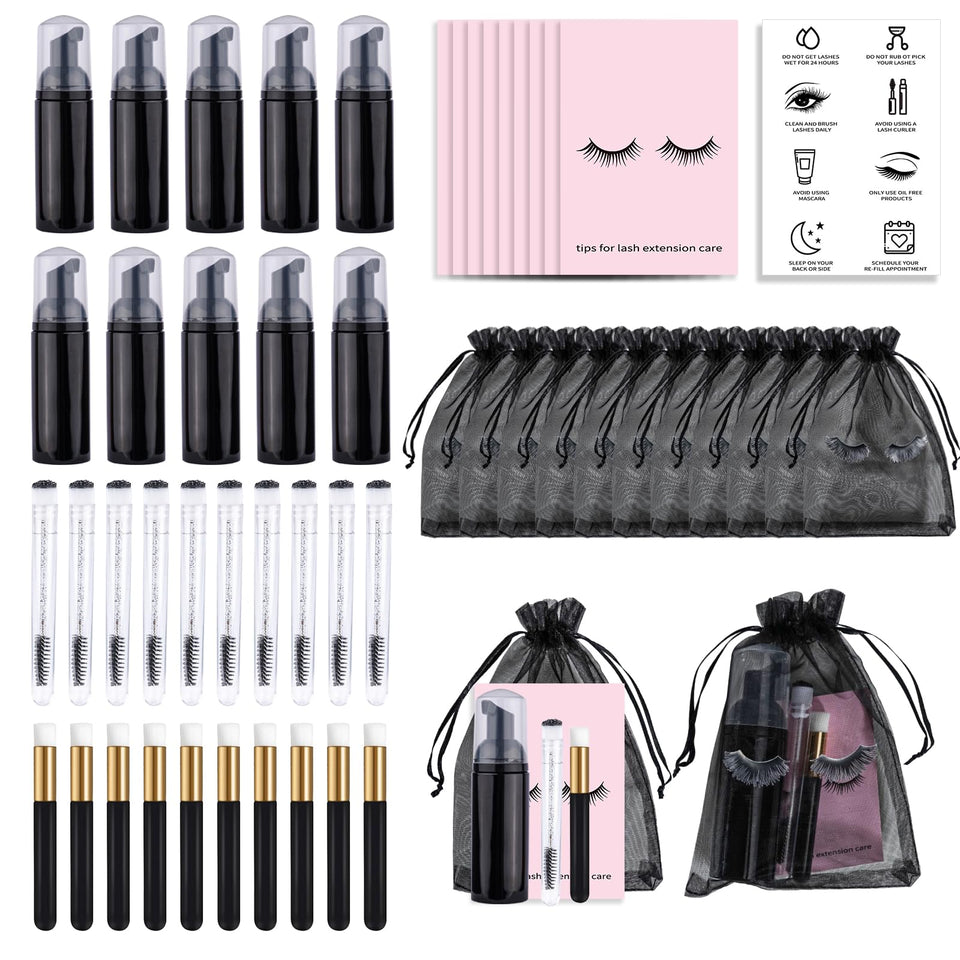 Bebbtiy lash shampoo bottle with foam pump for mess-free application.