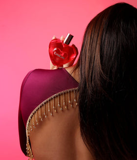 Bebe Luxe Wild packaging on shelf evokes premium fragrance gifting