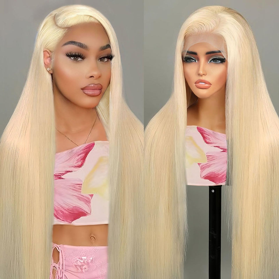 Bebeest 30-Inch 613 lace front wig straight for natural length and shine
