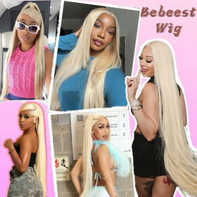Bebeest straight blonde wig offers versatile styling options