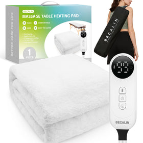 BECALIN massage table warmer top view shows full-table warmth for sessions