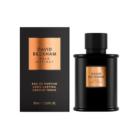 Beckham Bold Instinct bottle side angle highlighting premium black design.