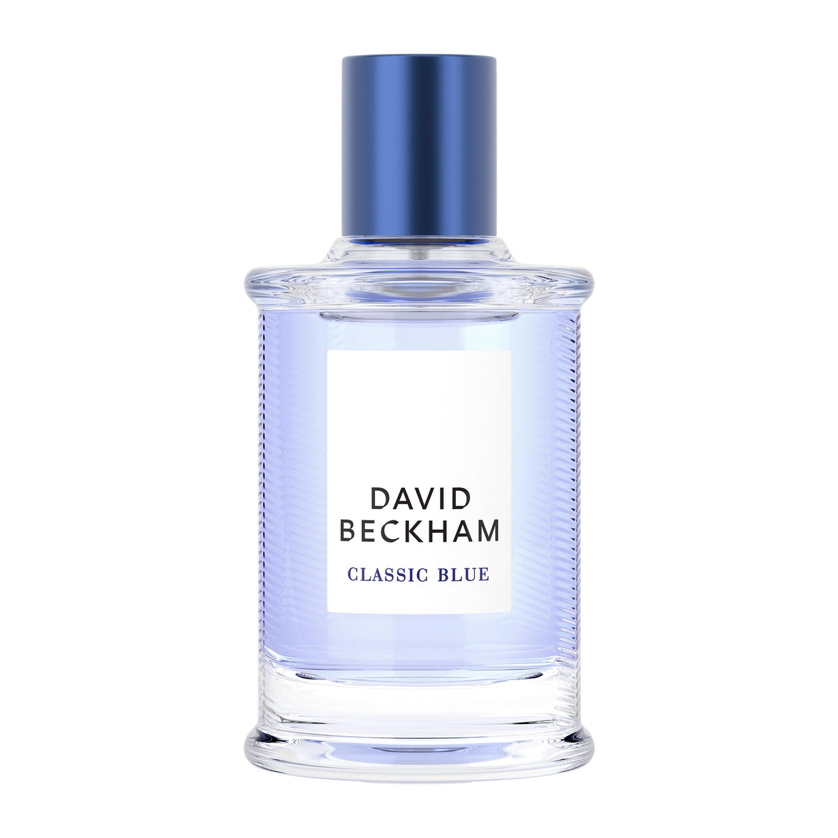 Beckham Classic Blue bottle with sky blue juice for everyday sophistication