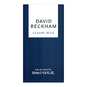 Beckham Classic Blue heart notes with clary sage and green apple for crisp charm