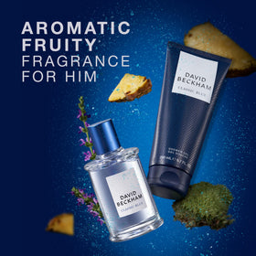 Beckham Classic Blue shower gel bottle with refreshing cleansing ritual