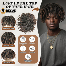 BECUS brown heat-resistant fibers offer trim-to-fit customization.