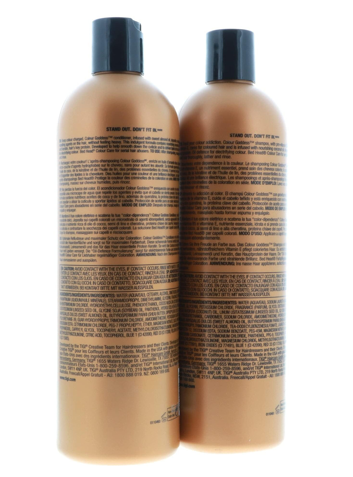Bed Head Color Goddess conditioner after-use results in smoother, more controllable hair.