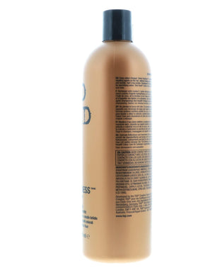 Bed Head Color Goddess conditioner close-up label shows vitamin E and keratin.