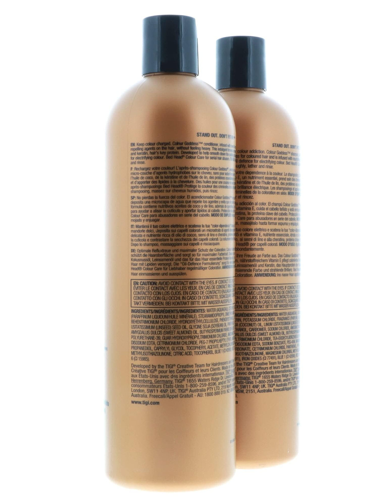 Bed Head Color Goddess shampoo lather enhances manageability during washing.