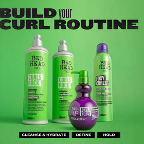 Bed Head Foxy Curls contour cream with argan oil nourishes and conditions curls.