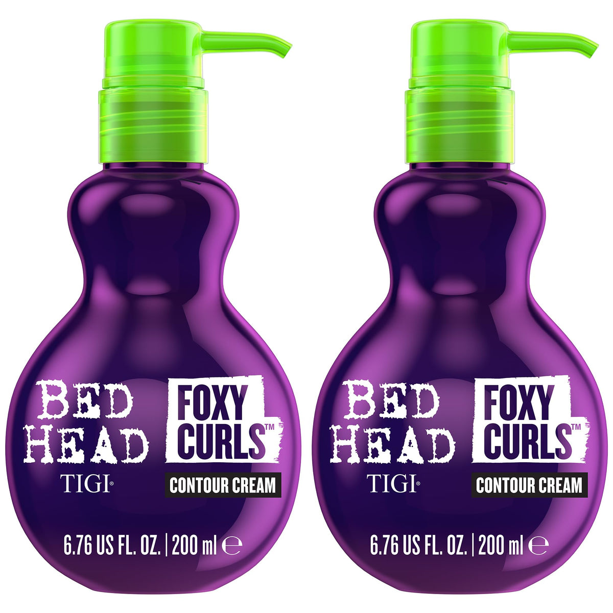 Bed Head Foxy Curls contour cream bottle for lightweight curl definition and frizz control.