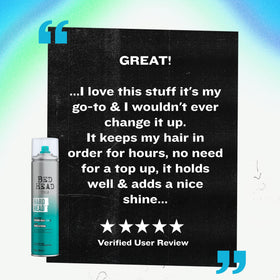 Bed Head Hard Head apple fragrance evokes fresh styling moments.