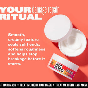 Bed Head Treat Me Right mid-lengths application demonstrates even distribution