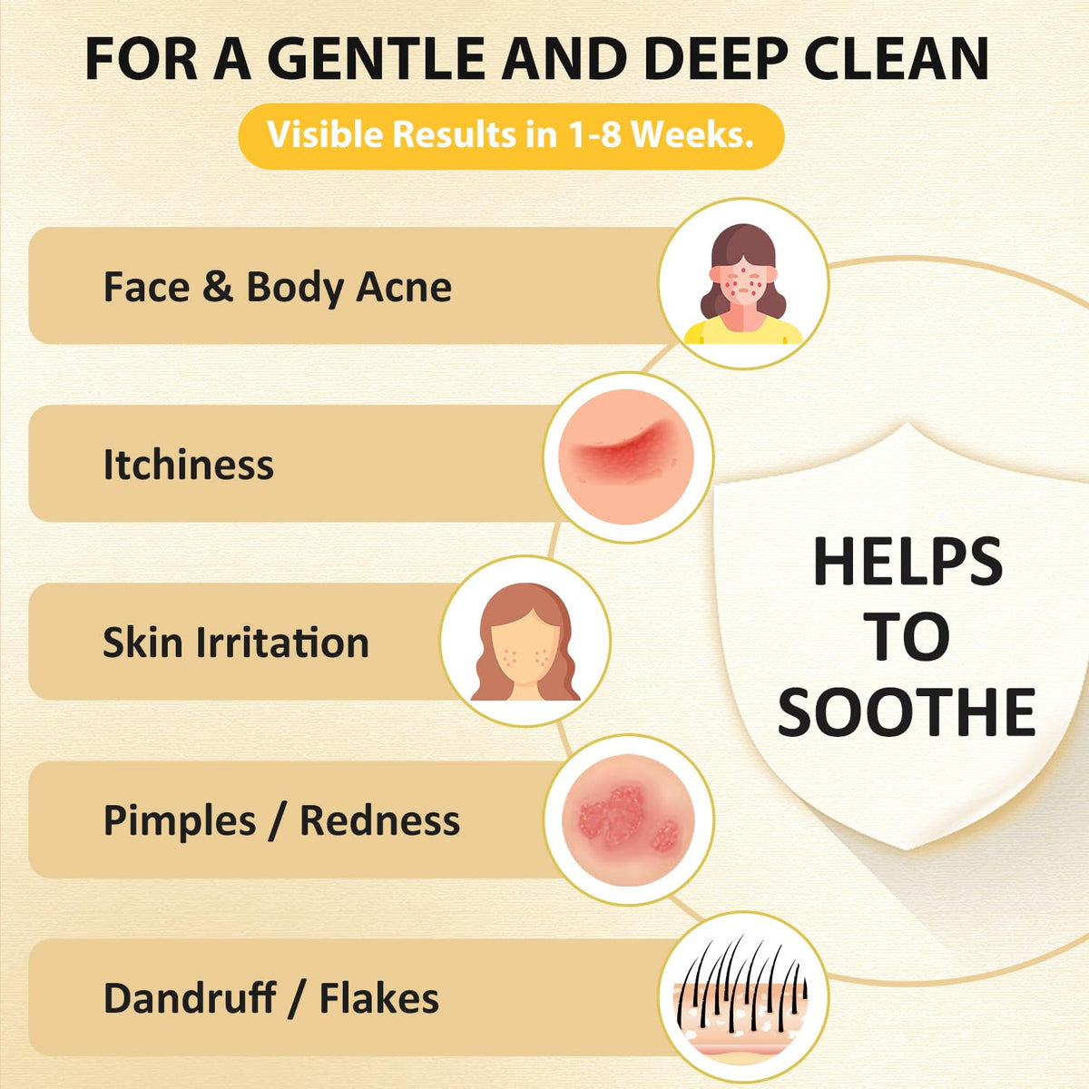 Face and body routine with Bee & Flower sulfur soap for cleansing