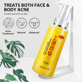 Close-up of rich lather from Bee & Flower sulfur soap for head-to-toe cleansing