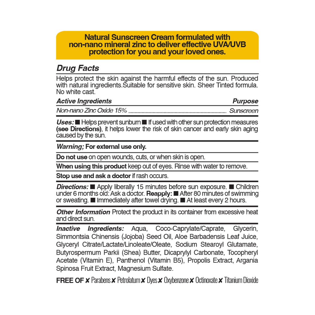 Bee & You Mineral Body Sunscreen tube showing easy glide for active days.