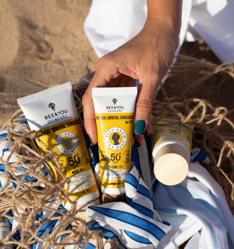 Propolis, aloe vera, and vitamin E ingredients highlighted for skin comfort.