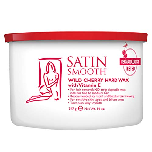 Bee Line Satin Smooth Wild Cherry hard wax strip-less 400g for smooth bikini waxing