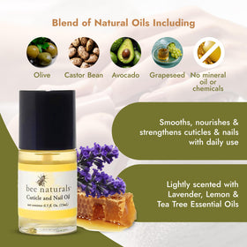 Bee Naturals Nail & Cuticle Oil Kit pen applicator enables clean, targeted application.