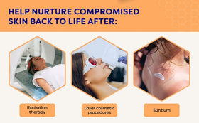 BeeCure calming-tingle-free-skin shows comforting soothing effect after application.