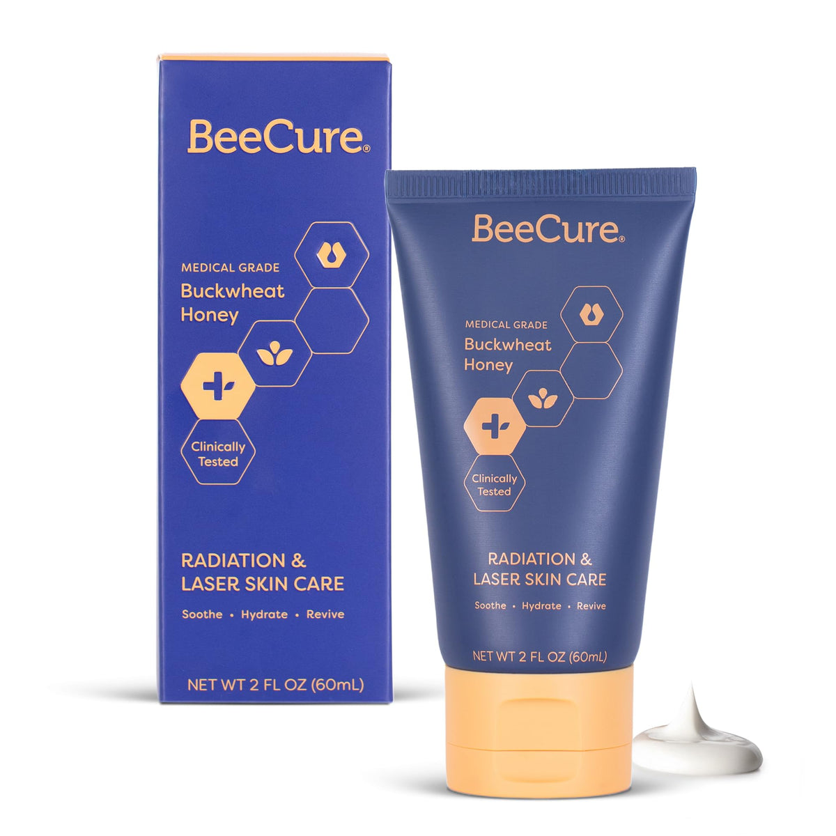 BeeCure radiation-laser-cream bottle for gentle, hydrating skin.
