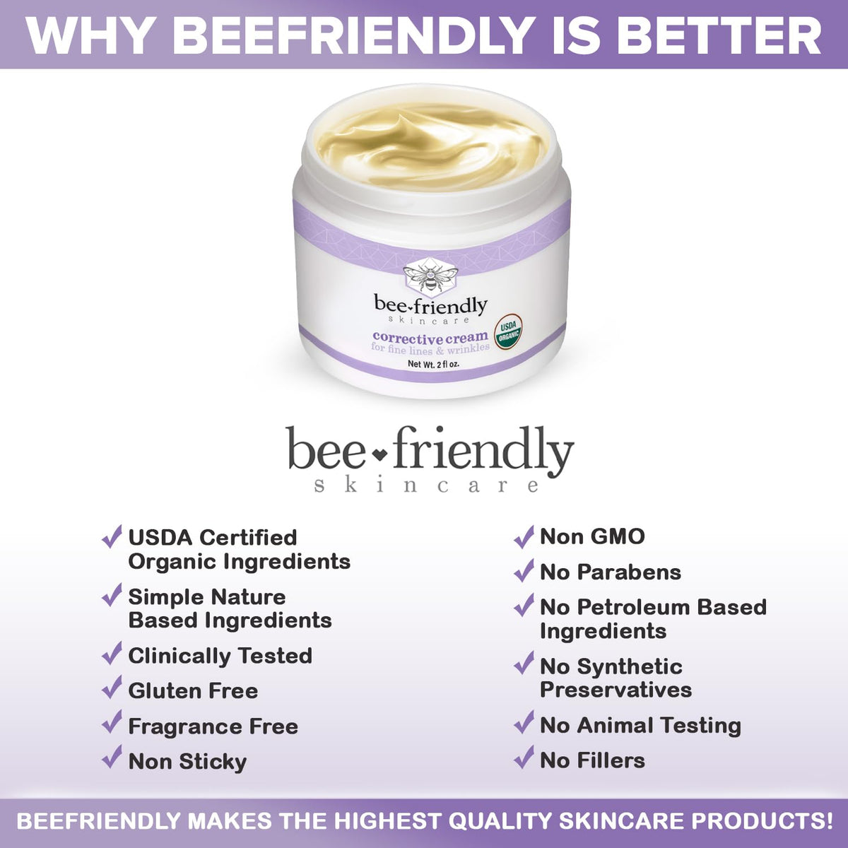Applying around eyes and neck delivers hydration and comfort overnight.