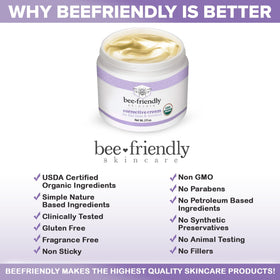 Applying around eyes and neck delivers hydration and comfort overnight.