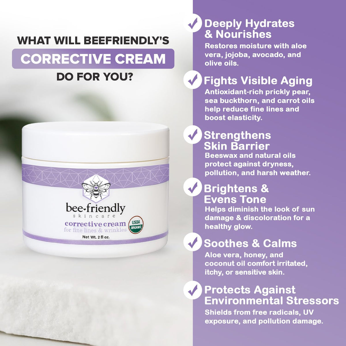 Rich texture swatch showcases non-greasy night cream perfect for sensitive skin.