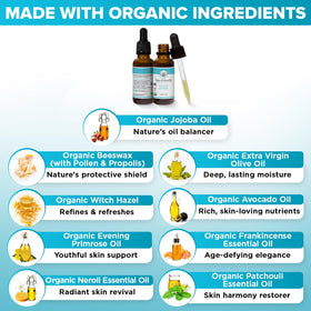 BeeFriendly serum dispensing dropper releasing a precise amount for quick absorption.