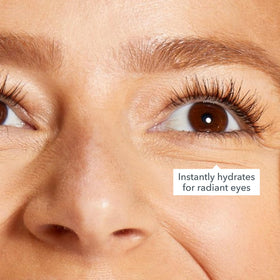 Beekman 1802 applying eye cream under-eye area demonstrates gentle absorption.