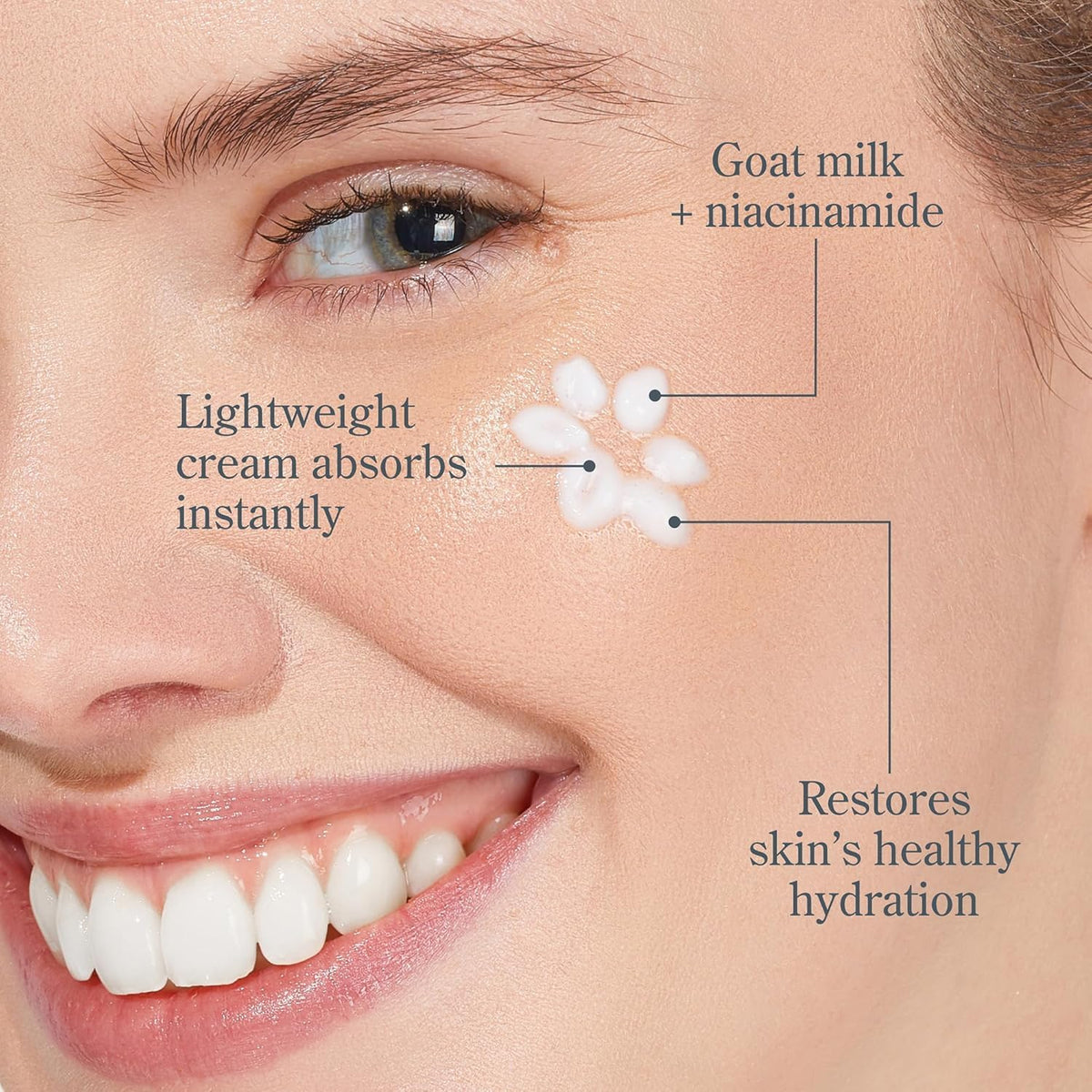 Beekman 1802 Bloom Cream in a morning routine setup.
