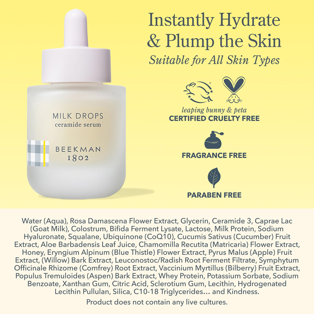 Beekman 1802 Daily routine guide with morning and night use
