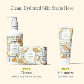 Beekman 1802 Goat Milk Hand Soap microbiome friendly fragrance label